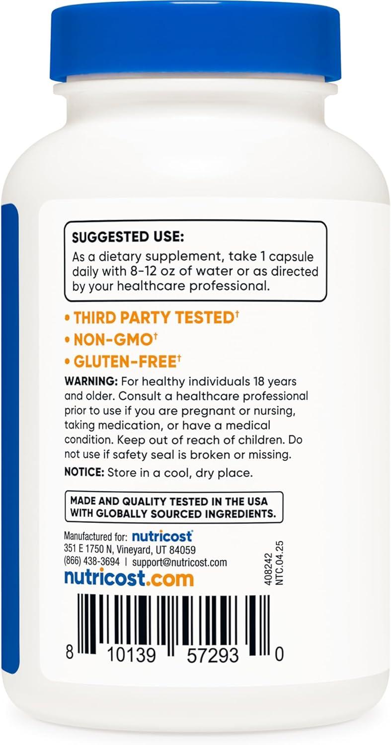 image:imageNutricost Cranberry Extract 25000mg Equivalent from 500mg of 501 Extract Per Serving 120 Capsules for 120 Servings Per Bottle with 45 mg of Vitamin C amp 5 mg of Vitamin E120 Count Pack of 1