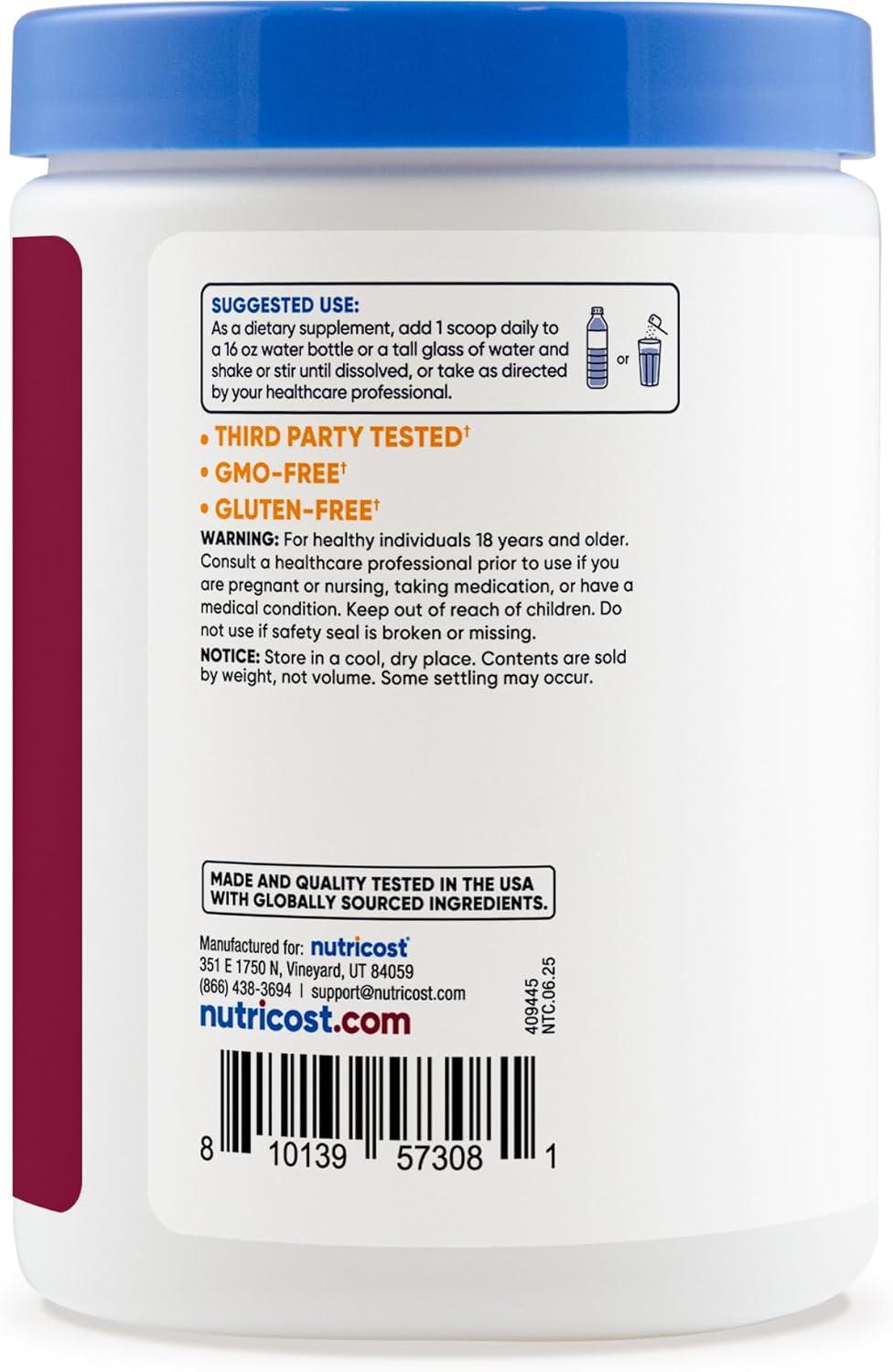 image:imageNutricost Electrolyte Complex Powder 60 Servings Blue Raspberry Hydration Supplement Drink Mix with Vitamins and MineralsGrape