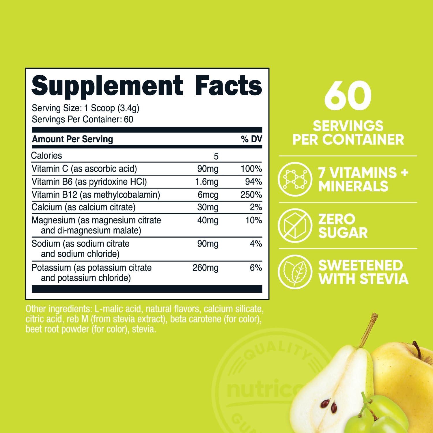 image:imageNutricost Electrolyte Complex Powder 60 Servings Blue Raspberry Hydration Supplement Drink Mix with Vitamins and MineralsOrchard Blast