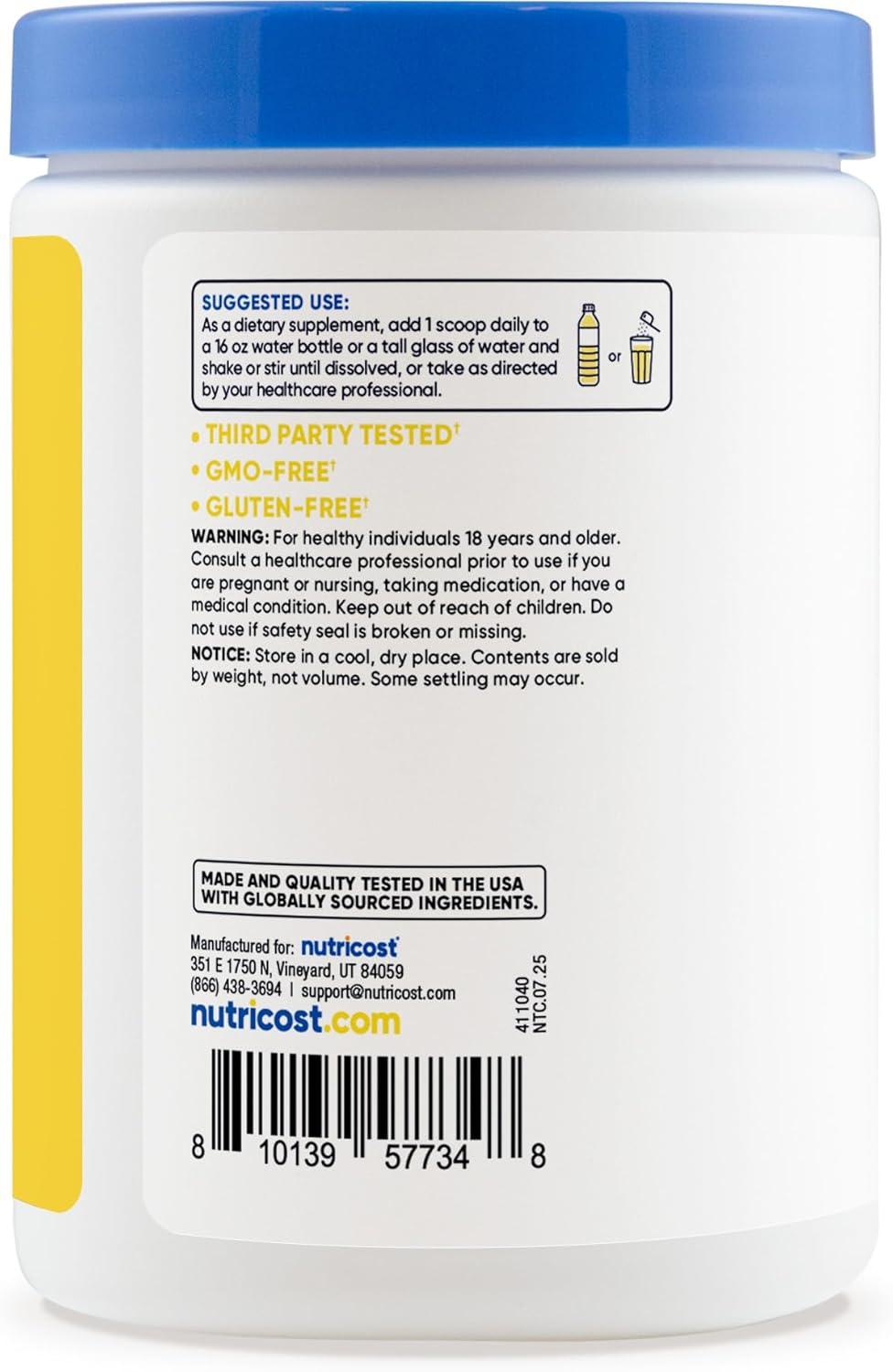 image:imageNutricost Electrolyte Complex Powder 60 Servings Blue Raspberry Hydration Supplement Drink Mix with Vitamins and MineralsPineapple Ice