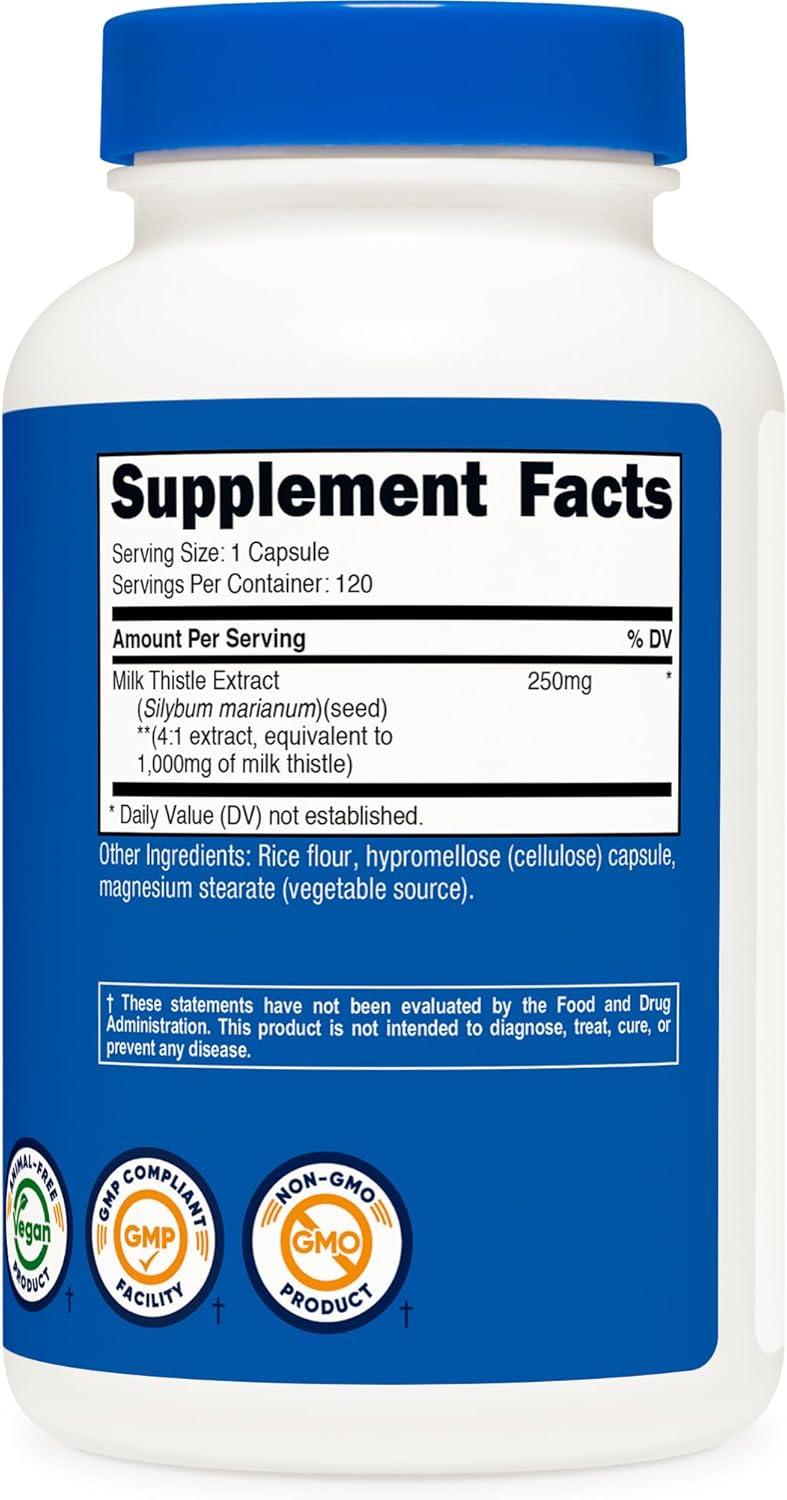 image:imageNutricost Milk Thistle Extract 240 Capsules for 240 Servings Per Bottle Vegan GMO Free and Gluten Free120 Count Pack of 1