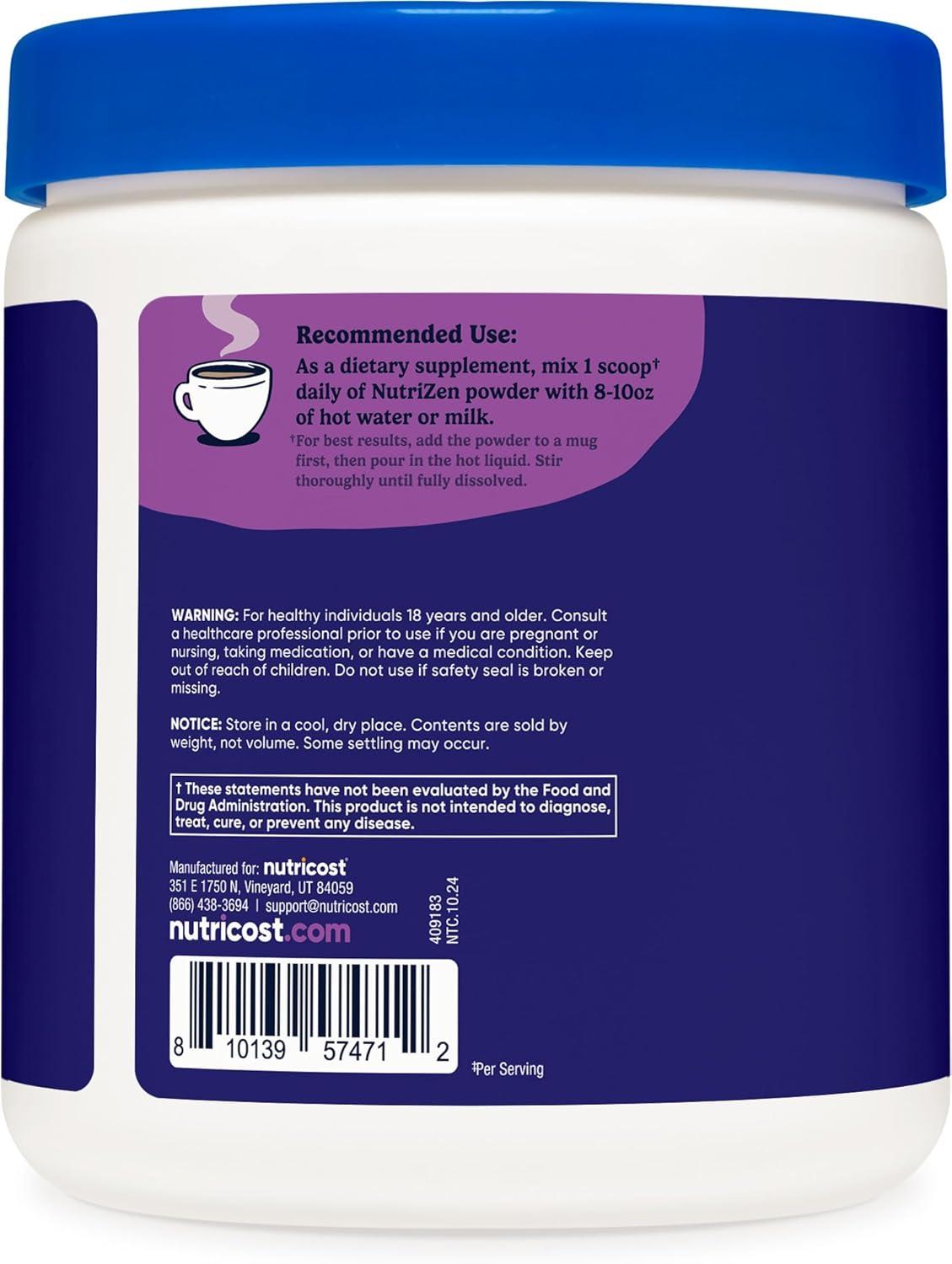 image:imageNutricost Nutrizen PM Unwind Adaptogenic Mushroom Drink Mocha Flavored 30 Servings Includes Reishi Lions Mane Shiitake CordycepsChocolate