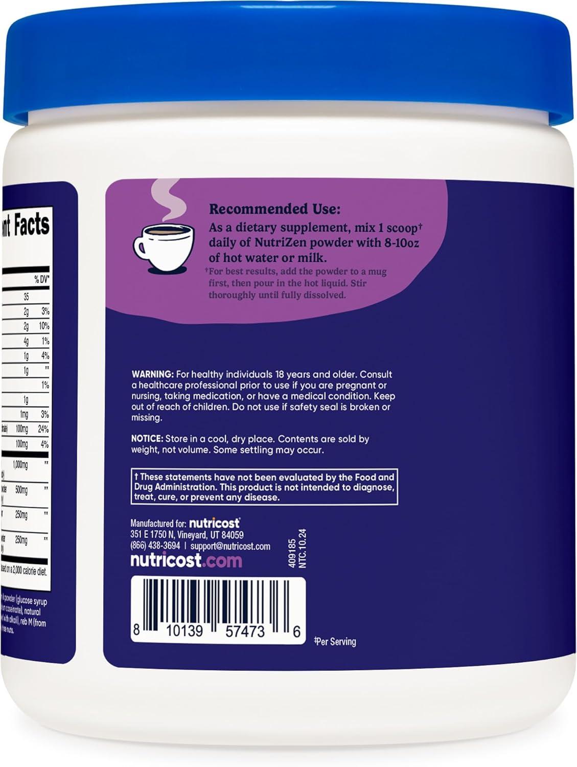 image:imageNutricost Nutrizen PM Unwind Adaptogenic Mushroom Drink Mocha Flavored 30 Servings Includes Reishi Lions Mane Shiitake CordycepsMocha