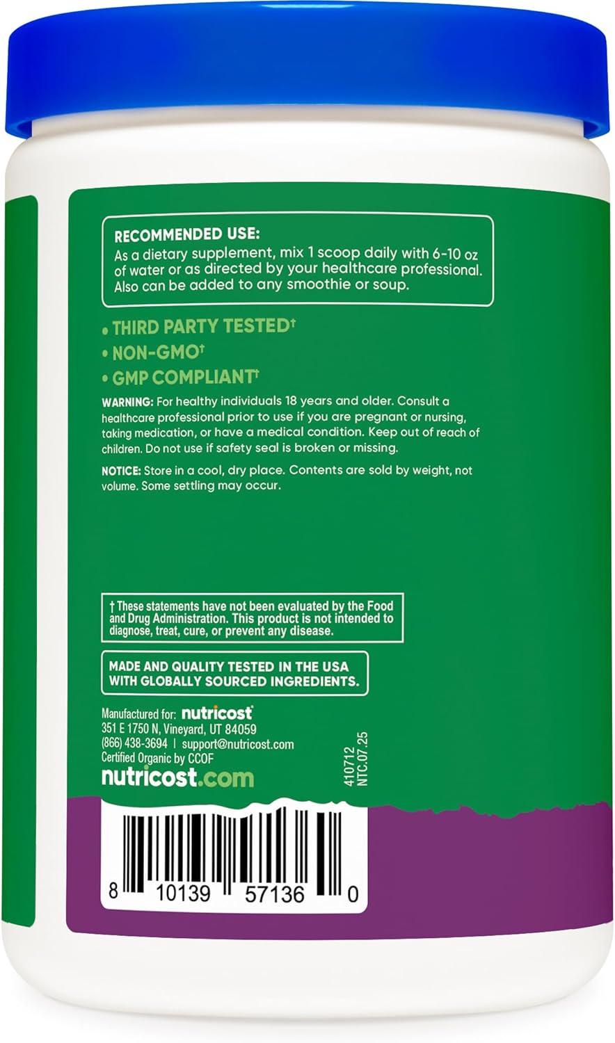 image:imageNutricost Organic Super Greens Powder 30 Servings Mixed Berry Flavor Superfood Supplement Drink MixMixed Berry