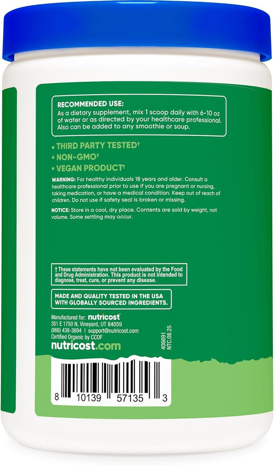 image:imageNutricost Organic Super Greens Powder 30 Servings Mixed Berry Flavor Superfood Supplement Drink MixUnflavoured