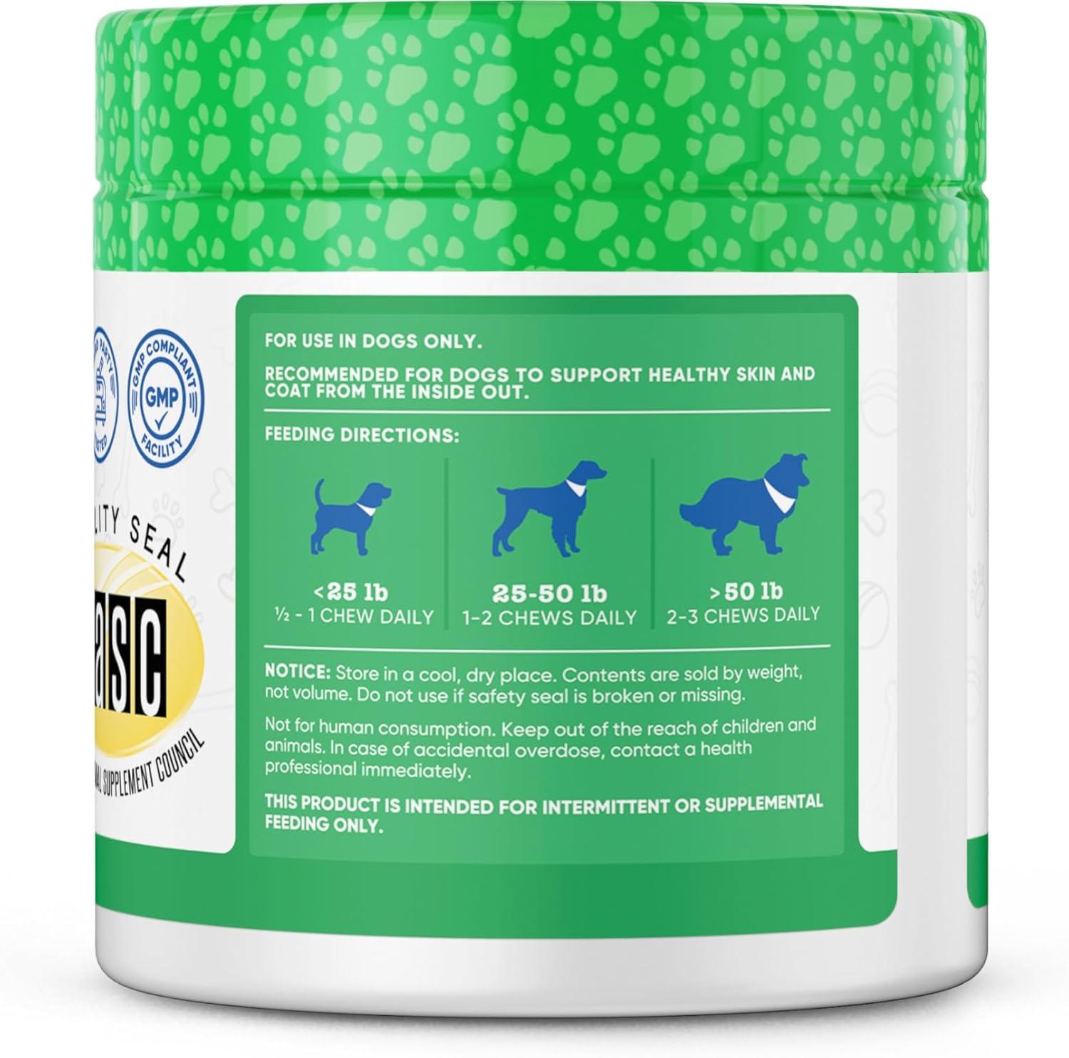 image:imageNutricost Pets Skin amp Coat Support Soft Chews for Dogs Beef Flavored 60 Soft Chews Helps Support A Glossy Coat amp Healthy Skin NASC Certified