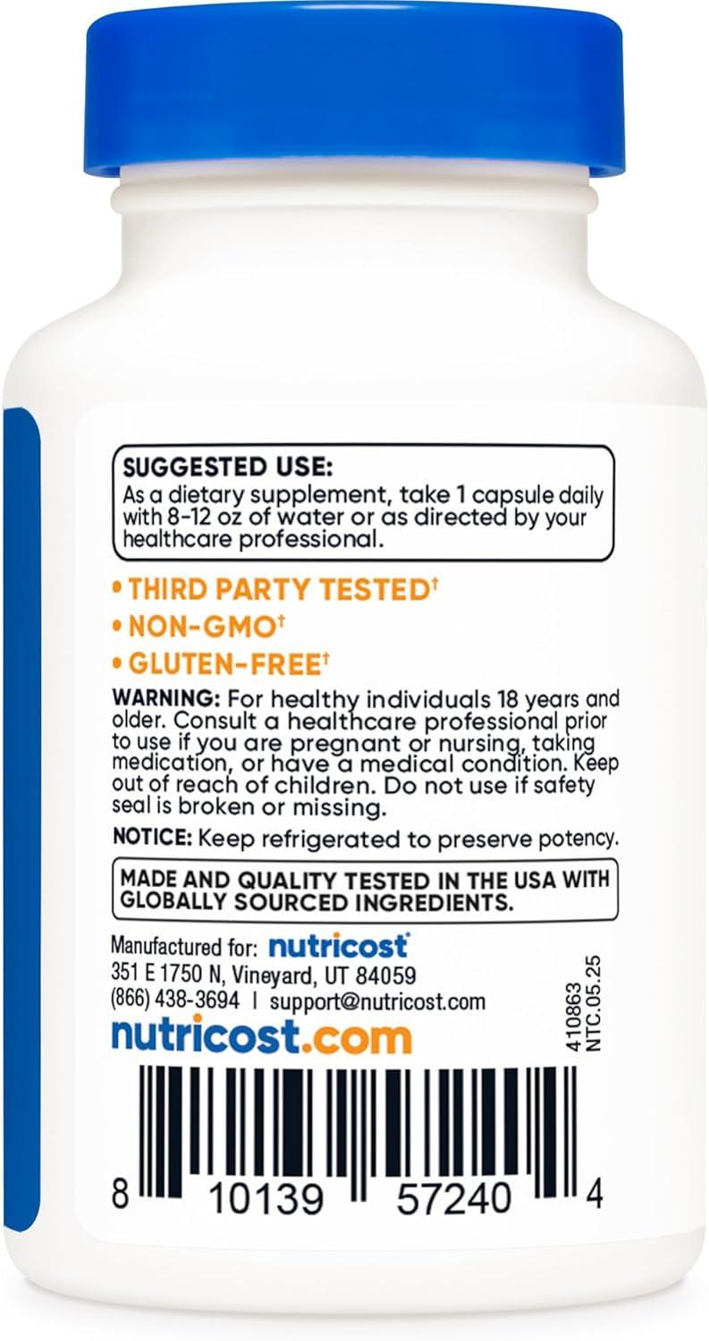 image:imageNutricost Probiotic Complex 50 Billion CFU 60 Capsules Probiotic for Men and Women Vegetarian Capsules NonGMO Gluten Free60 Count Pack of 1