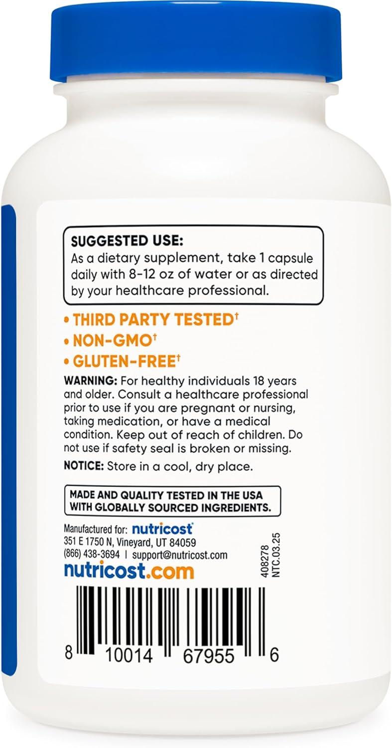 image:imageNutricost Vitamin B6 Pyridoxine HCl 100mg 240 Capsules240 Count Pack of 2