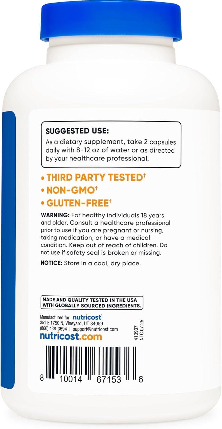 image:imageNutricost Vitamin C with Zinc Capsules 120 Servings 1000mg 45mg Zinc NonGMO Gluten Free Vitamin C Supplement120 Count Pack of 2