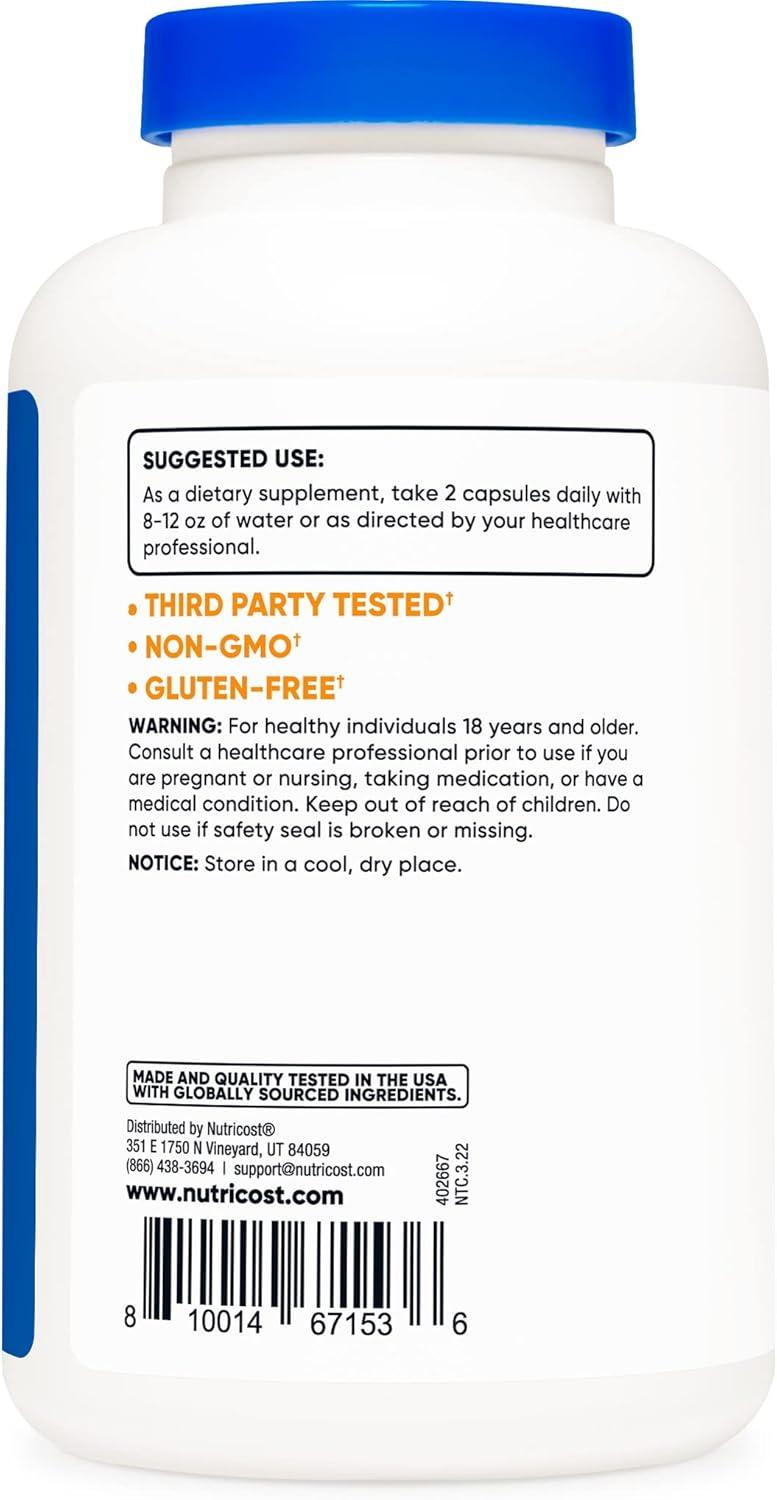 image:imageNutricost Vitamin C with Zinc Capsules 120 Servings 1000mg 45mg Zinc NonGMO Gluten Free Vitamin C Supplement2 Count Pack of 120