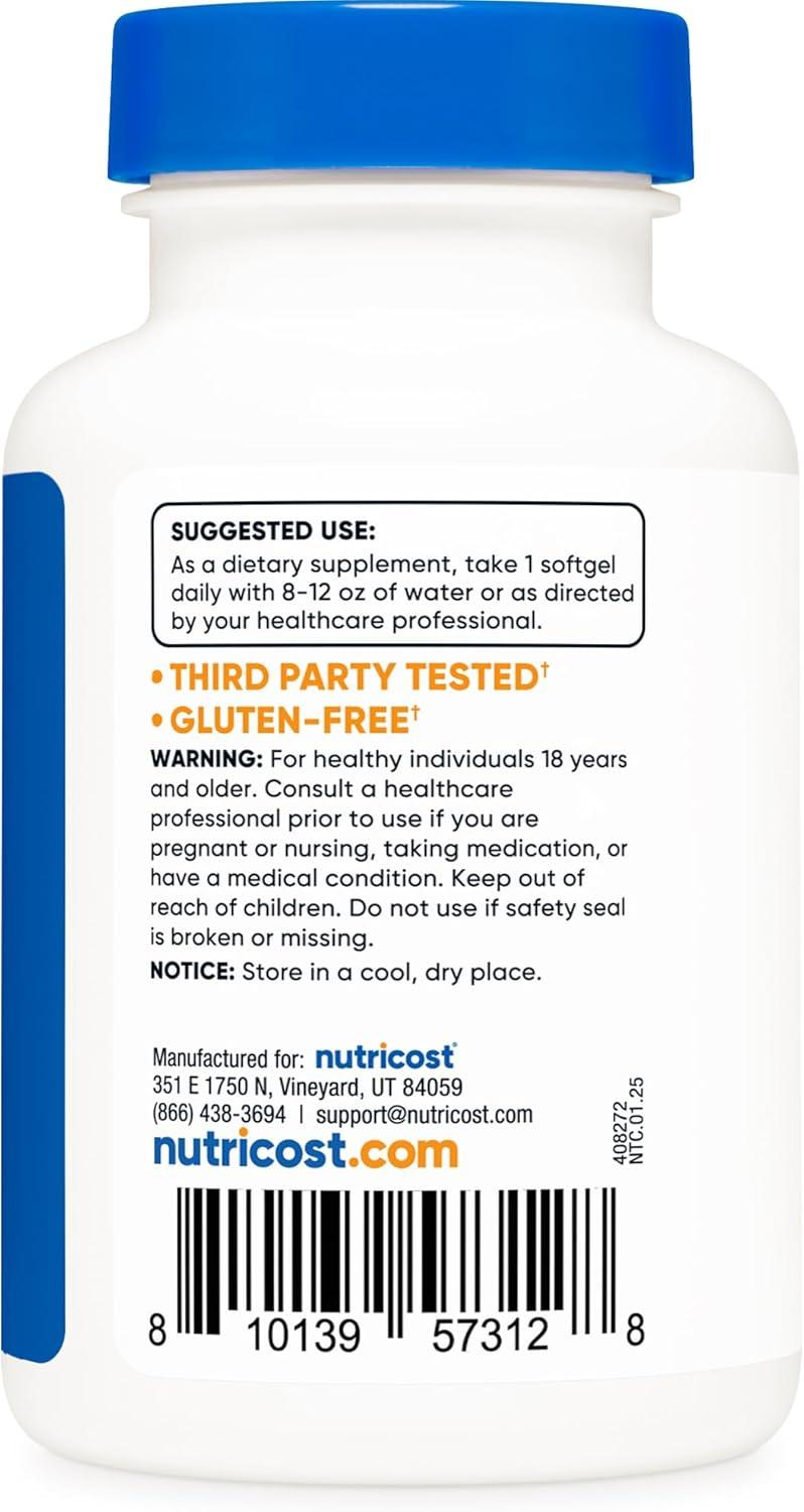 image:imageNutricost Vitamin D3 10000 IU 240 Softgel Capsules Potent NonGMO Gluten Free Vitamin D240 Count Pack of 2