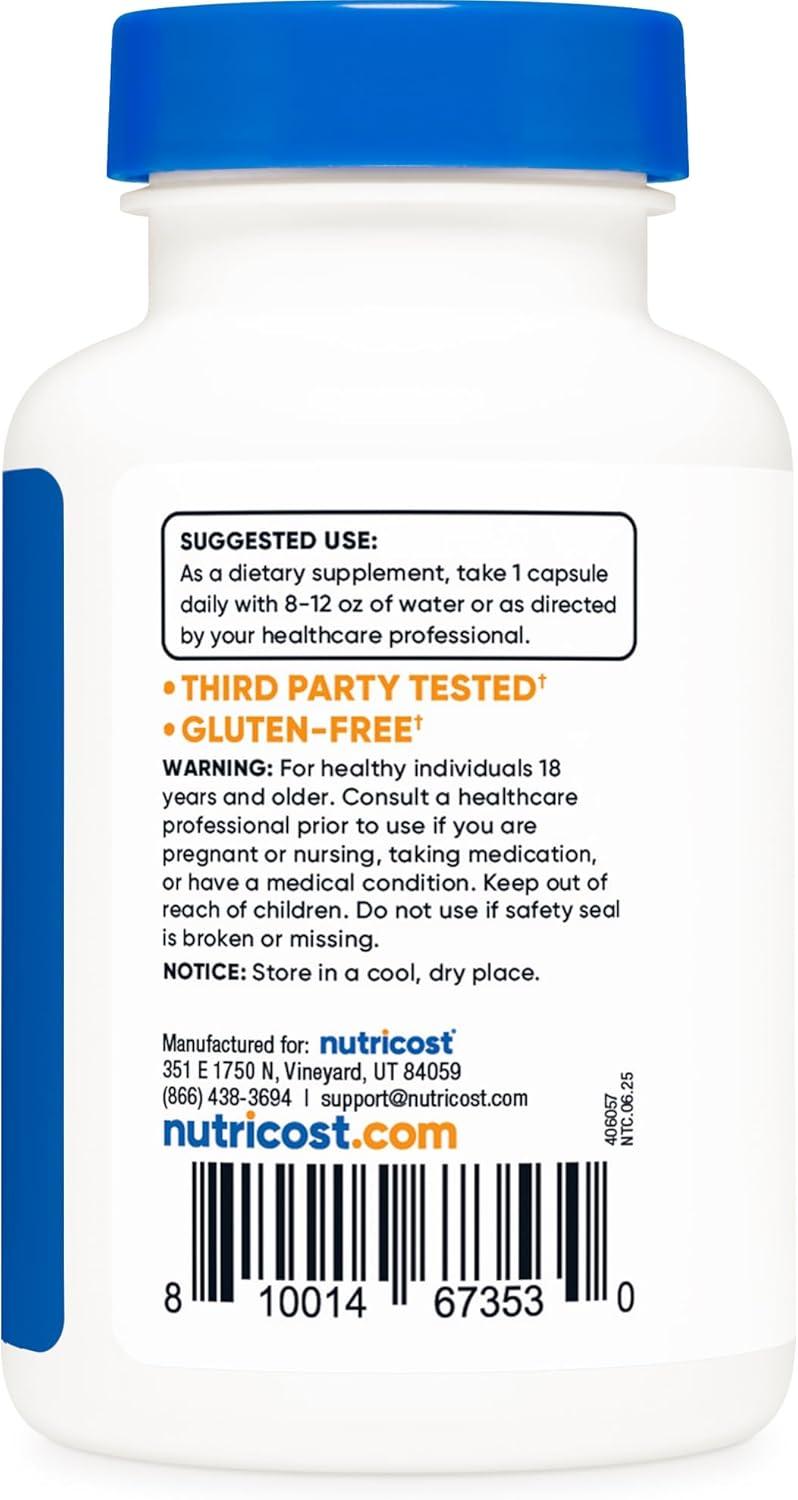 image:imageNutricost Zinc Picolinate 30mg 120 Capsules Gluten Free and NonGMO120 Count Pack of 1