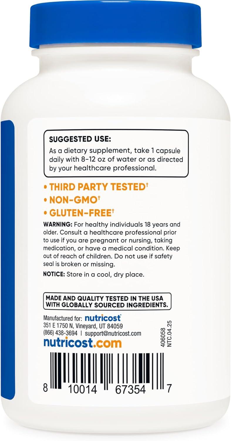 image:imageNutricost Zinc Picolinate 30mg 120 Capsules Gluten Free and NonGMO240 Count Pack of 1