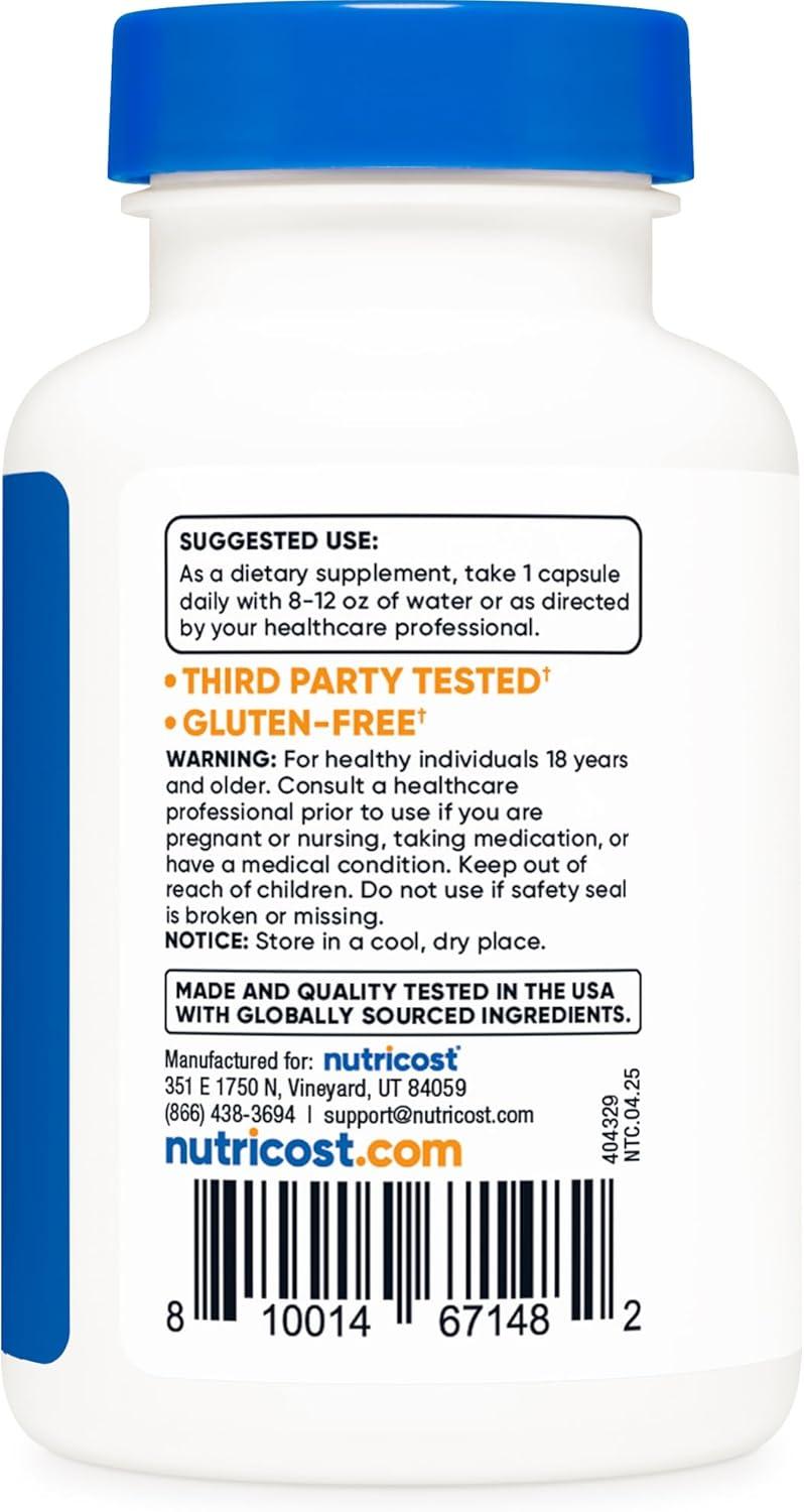 image:imageNutricost Zinc Picolinate 50mg 240 Vegetarian Capsules Gluten Free and NonGMO 240 Caps120 Count Pack of 1