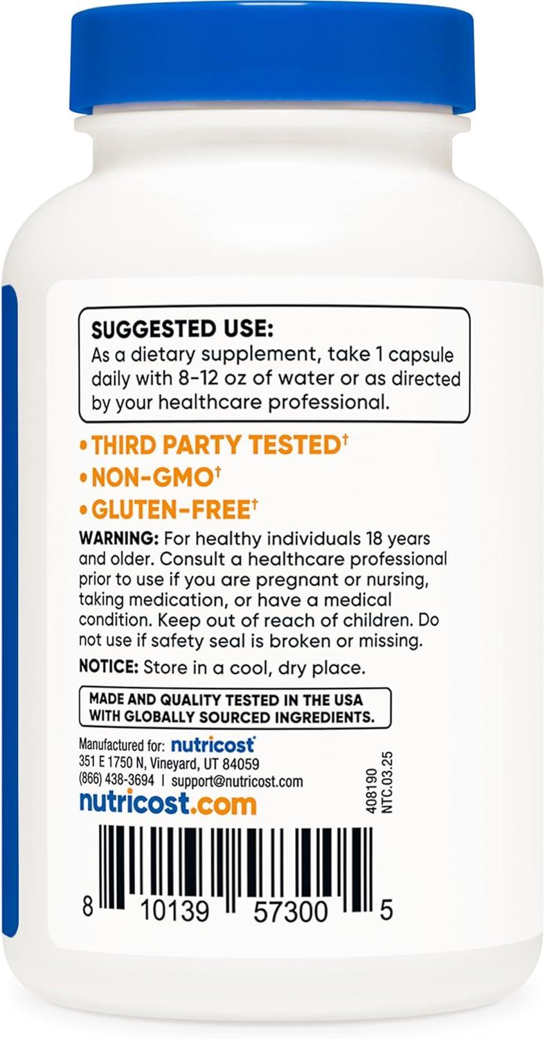 image:imageNutricost Zinc Picolinate 50mg 240 Vegetarian Capsules Gluten Free and NonGMO 240 Caps480 Caps 2 Bottles