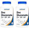 image:imageNutricost Zinc Gluconate 240 Vegetarian Capsules 50mg  Gluten Free and NonGMO1 Count Pack of 2