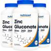 image:imageNutricost Zinc Gluconate 240 Vegetarian Capsules 50mg  Gluten Free and NonGMO1 Count Pack of 3