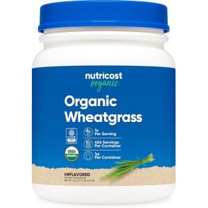 Nutricost Organic Wheatgrass Powder 1 LB – Non-GMO Superfood(16 Ounce (Pack of 1))