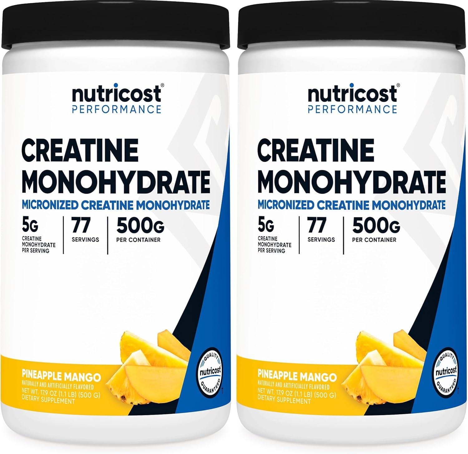 image:imageNutricost Creatine Monohydrate Micronized Powder 500G 5000mg Per Serv 5g 100 Servings 179 OzPineapple Mango