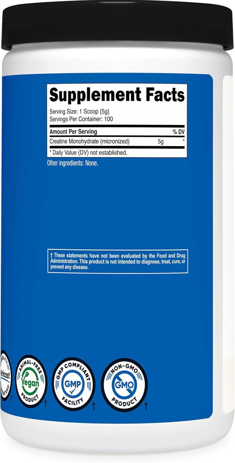 image:imageNutricost Creatine Monohydrate Micronized Powder 500G 5000mg Per Serv 5g 100 Servings 179 OzUnflavored