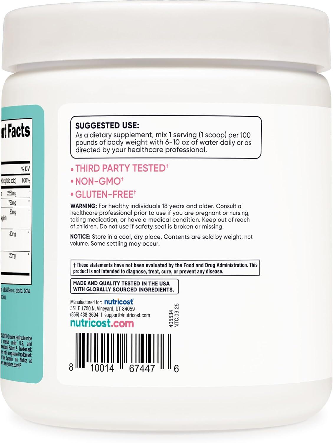 image:imageNutricost Creatine Monohydrate Powder for Women Micronized Strawberry Lemonade 50 Servings Vegetarian NonGMO Gluten FreePeach Mango