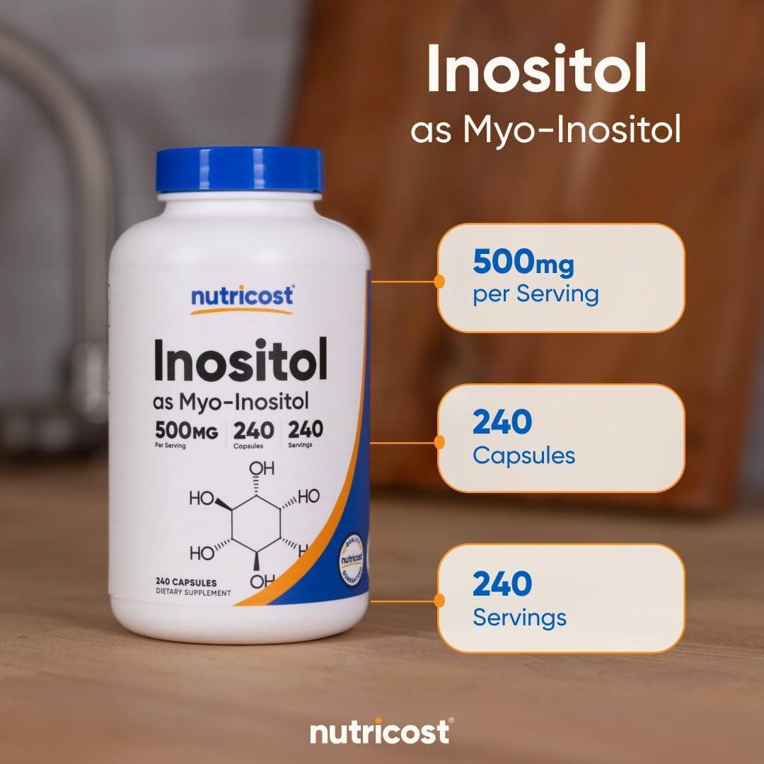 image:imageNutricost Inositol Capsules 500mg 240 Capsules Veggie Capsules NonGMO Gluten Free MyoInositol240 Count Pack of 2