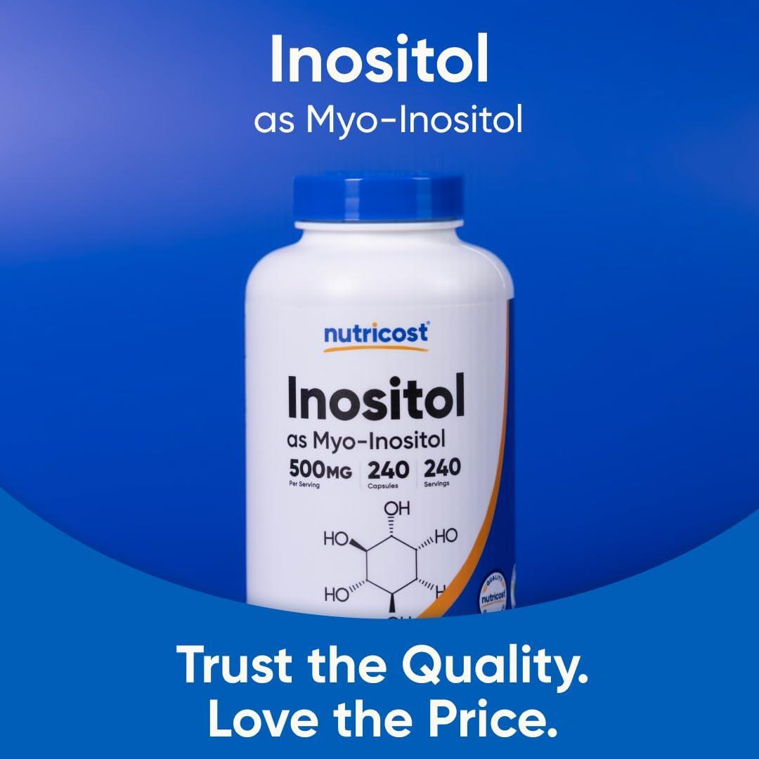 image:imageNutricost Inositol Capsules 500mg 240 Capsules Veggie Capsules NonGMO Gluten Free MyoInositol240 Count Pack of 2