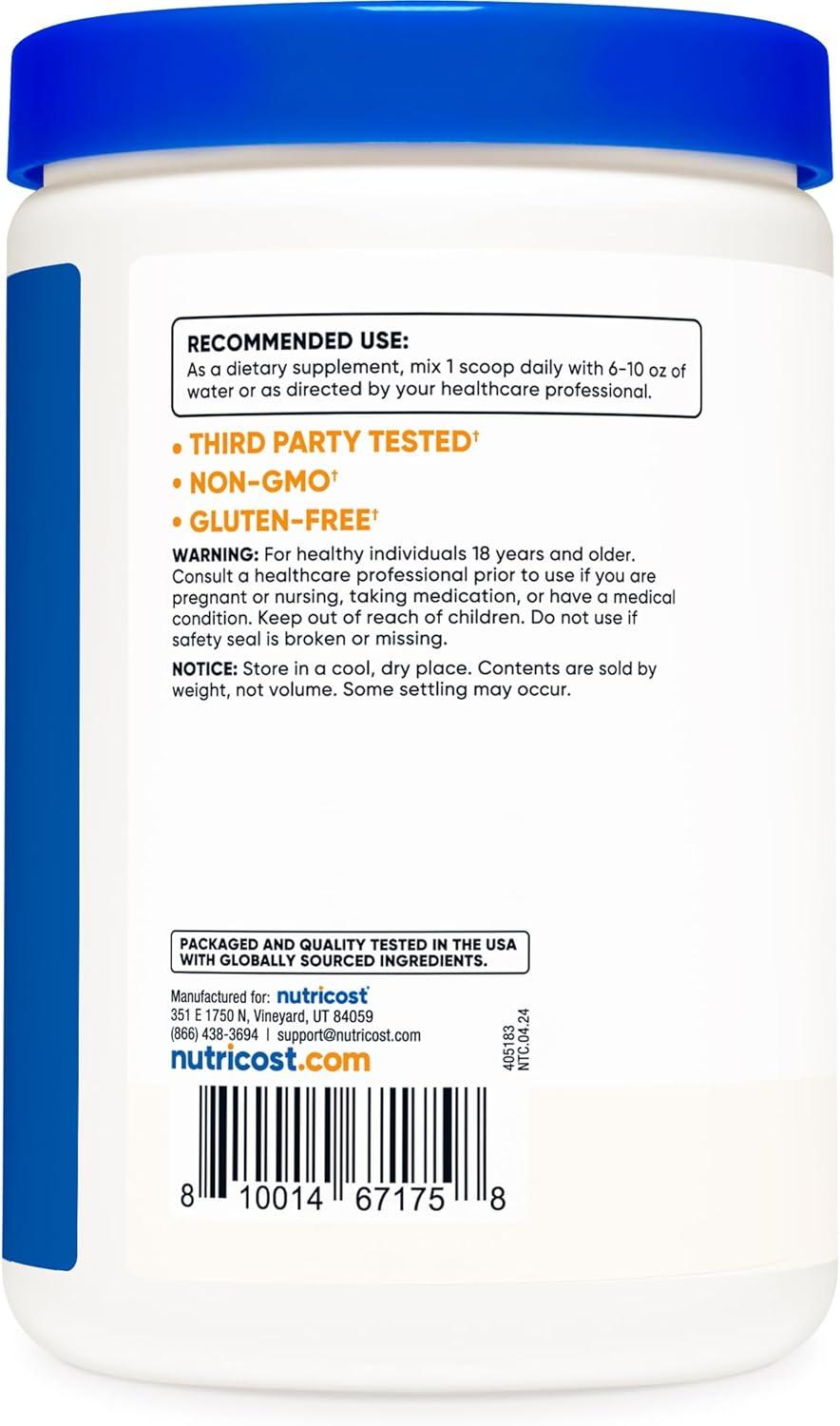 image:imageNutricost Inositol Powder 1LB 454 Grams Gluten Free NonGMO