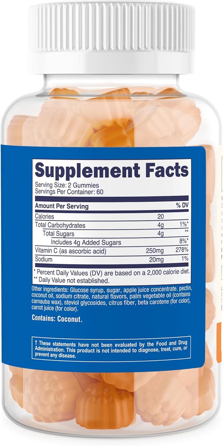 image:imageNutricost Kids Vitamin C Gummies 250mg 120 Gummies  Natural Flavors Natural Colors Gluten Free No Corn Syrup 60 Servings