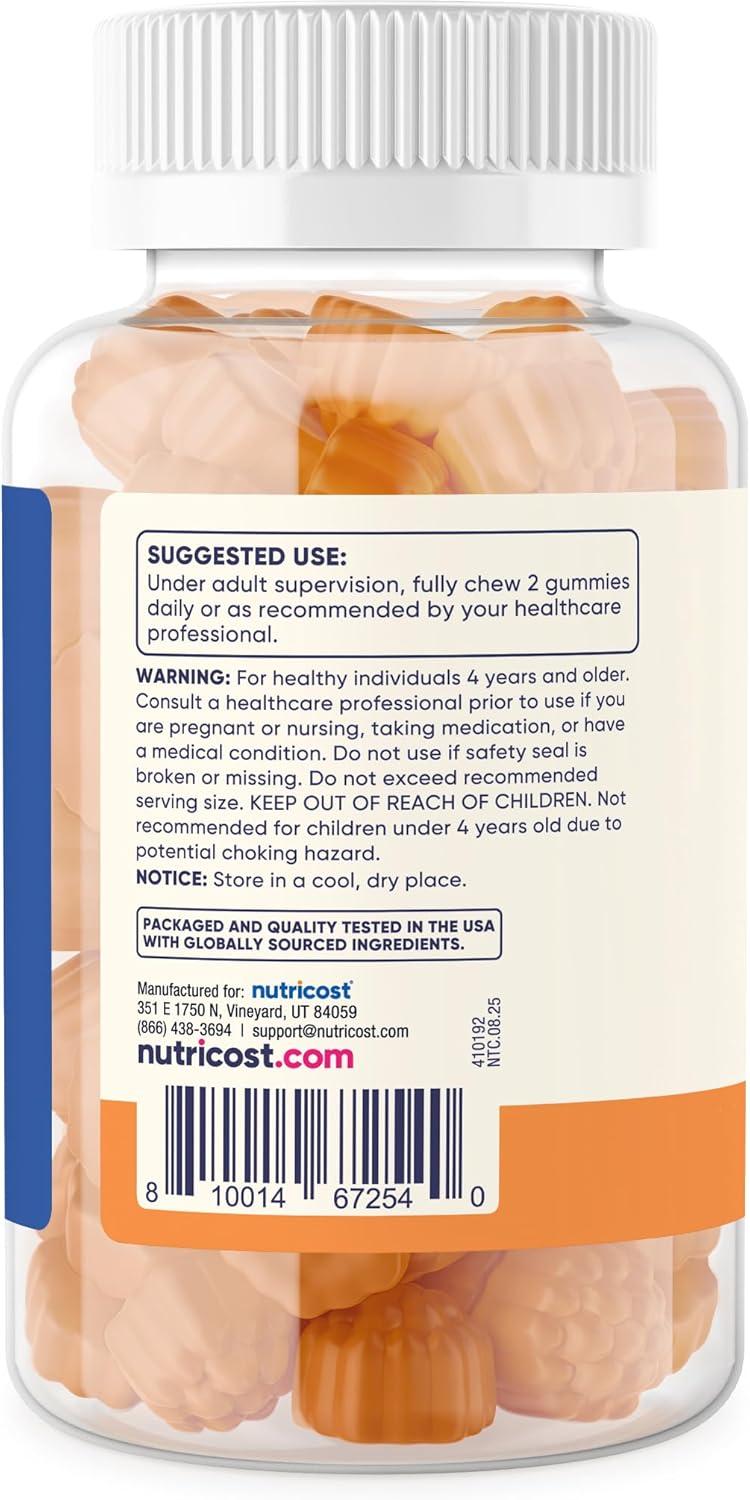 image:imageNutricost Kids Vitamin C Gummies 250mg 120 Gummies  Natural Flavors Natural Colors Gluten Free No Corn Syrup 60 Servings