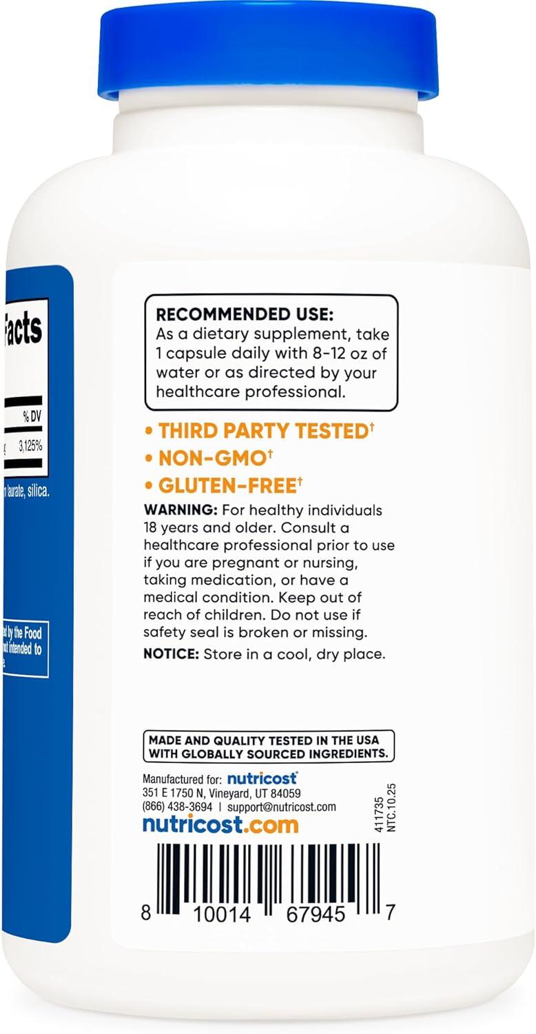 image:imageNutricost Niacinamide Vitamin B3 500mg 240 Capsules NonGMO Gluten Free Flush Free Vitamin B3240 Count Pack of 3