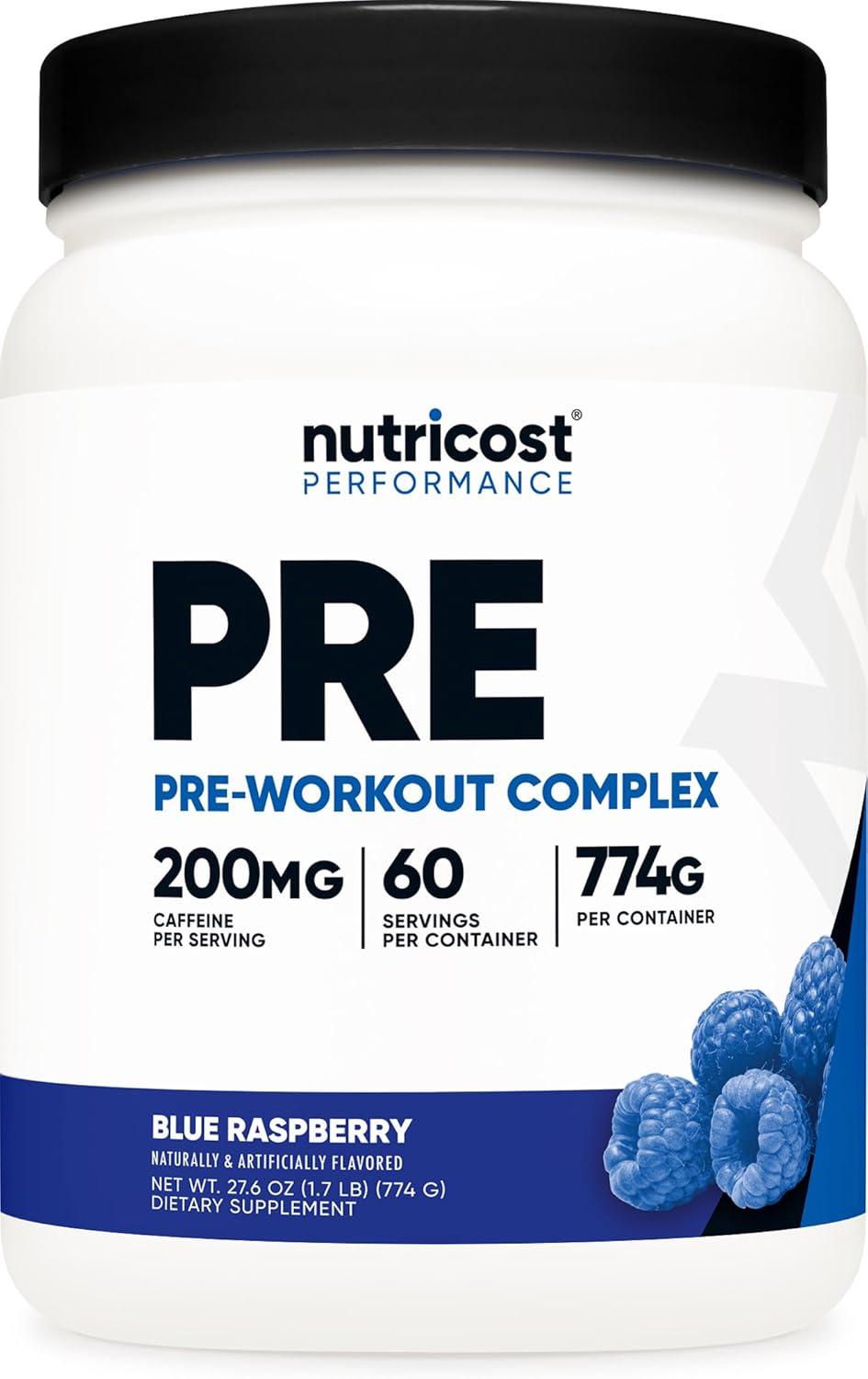 image:imageNutricost PreWorkout Complex Powder 30 Servings Blue Raspberry PreWorkout Supplement with BetaAlanine Taurine amp Amino AcidsBlue Raspberry
