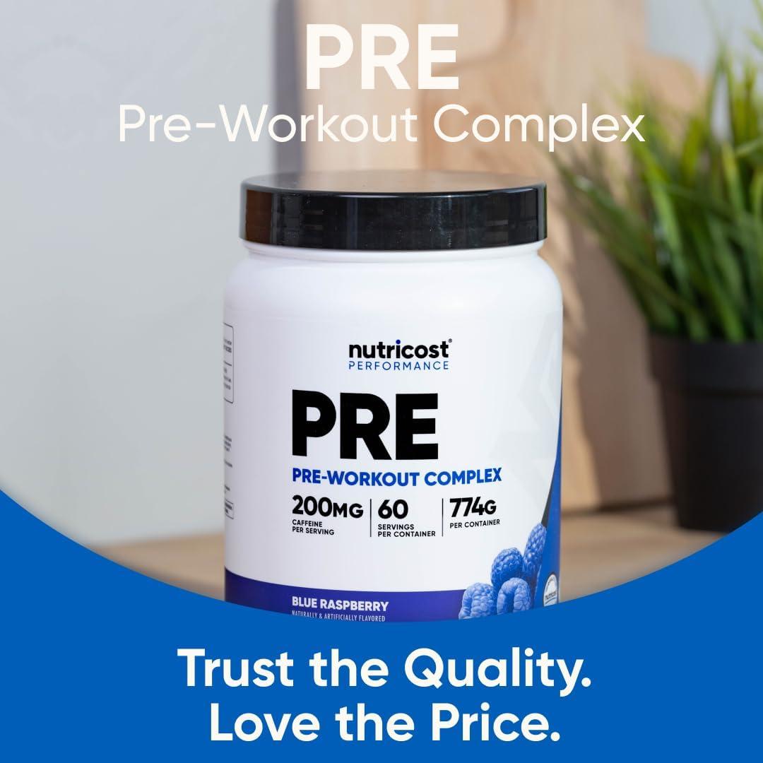 image:imageNutricost PreWorkout Complex Powder 30 Servings Blue Raspberry PreWorkout Supplement with BetaAlanine Taurine amp Amino AcidsBlue Raspberry