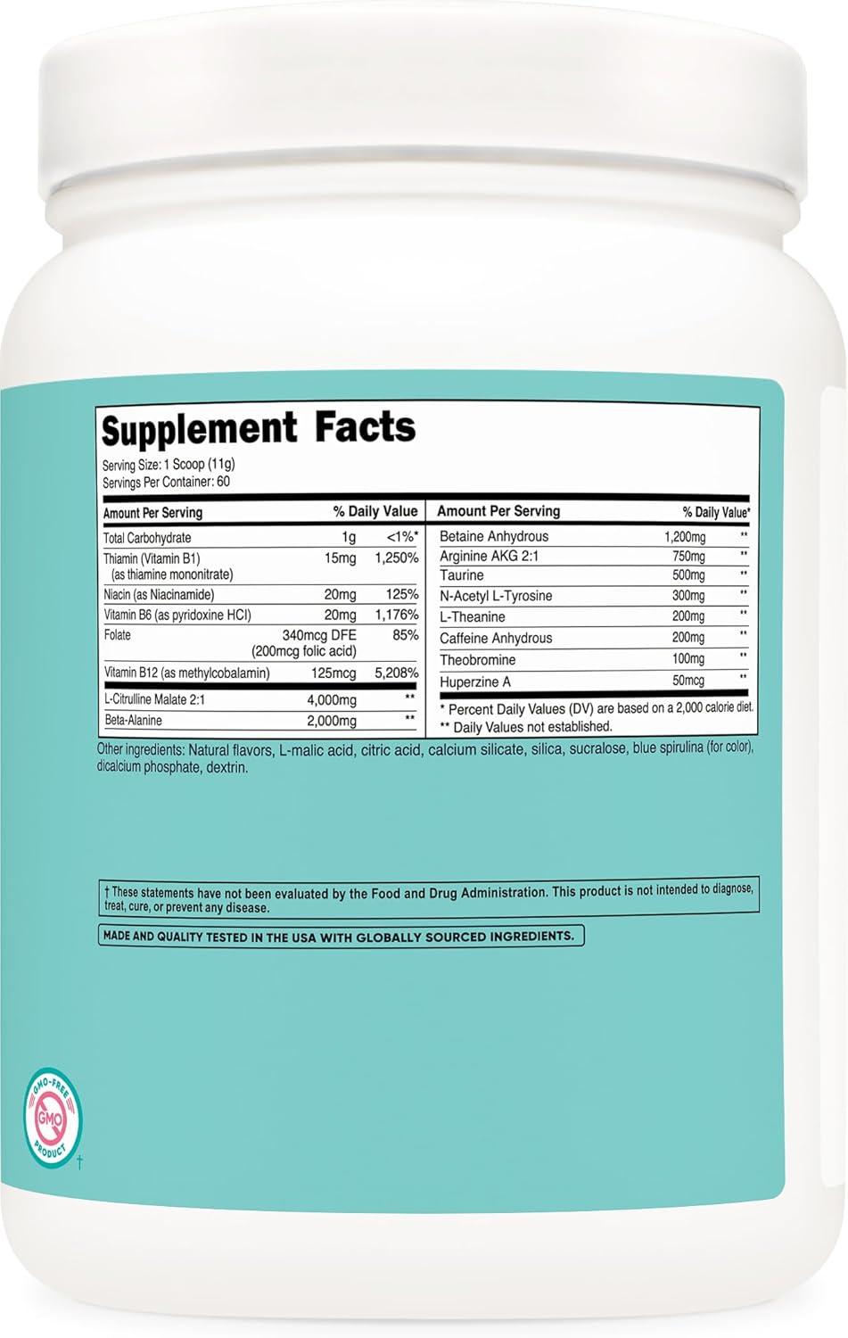 image:imageNutricost PreWorkout Powder for Women Blue Raspberry 60 ServingsBlue Raspberry