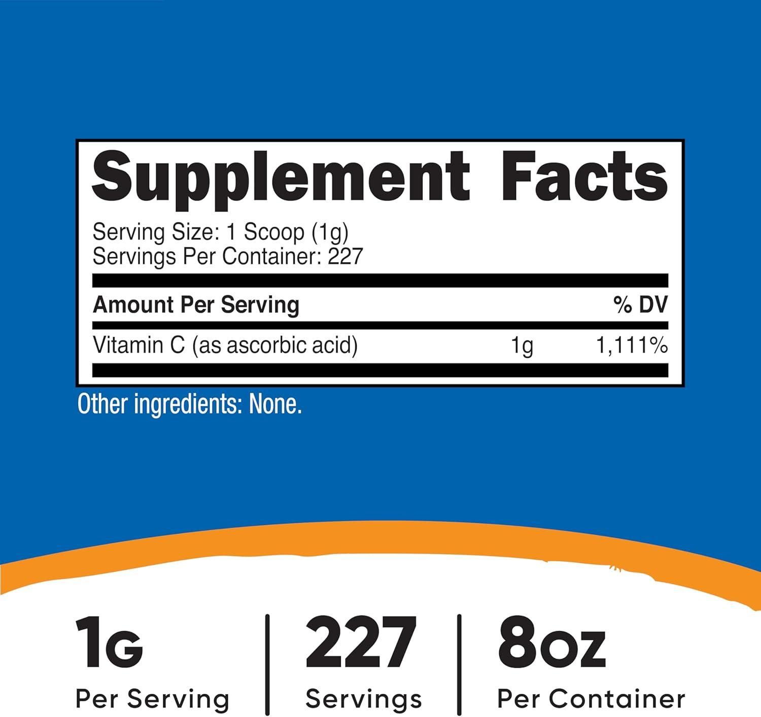 image:imageNutricost Pure Ascorbic Acid Powder Vitamin C 1LB801 Ounce Pack of 1