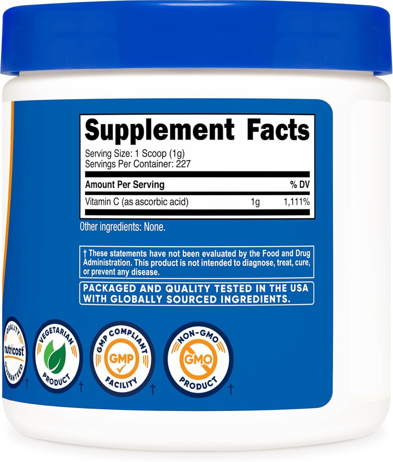 image:imageNutricost Pure Ascorbic Acid Powder Vitamin C 1LB801 Ounce Pack of 1
