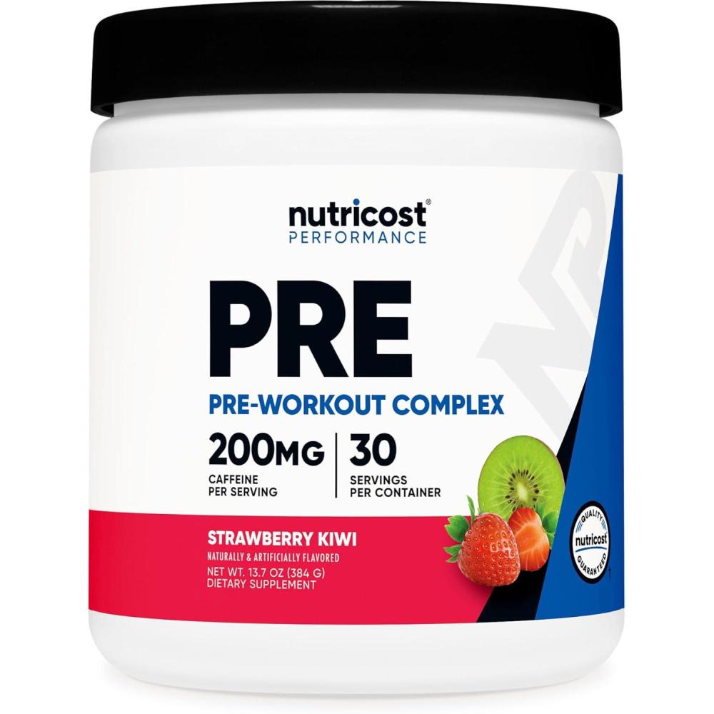 image:imageNutricost PreWorkout Complex Powder 30 Servings Blue Raspberry PreWorkout Supplement with BetaAlanine Taurine amp Amino AcidsStrawberry Kiwi