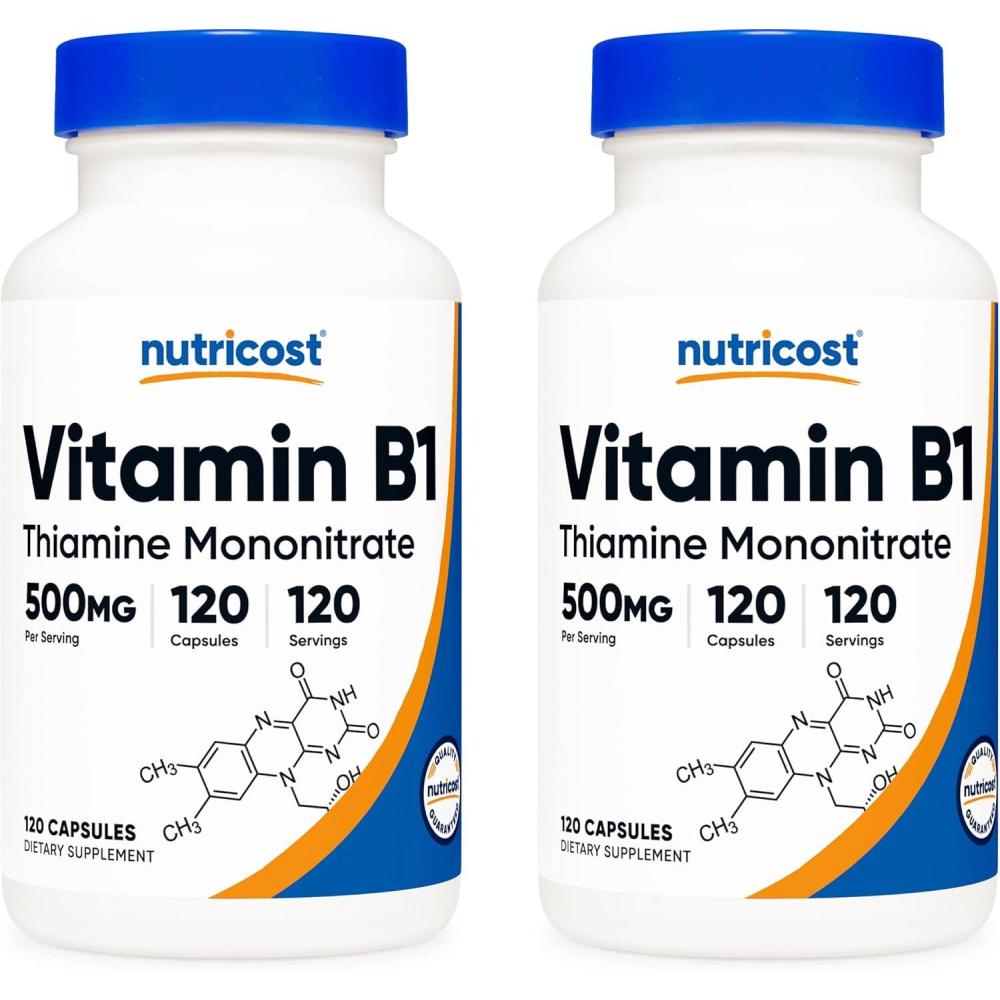 image:imageNutricost Vitamin B1 Thiamine 500mg 120 Capsules2 Bottles