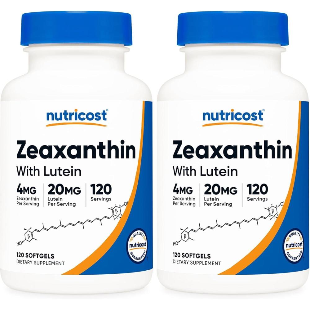 image:imageNutricost Zeaxanthin with Lutein 20mg 120 Softgels Potent NonGMO Gluten Free120 Count Pack of 2