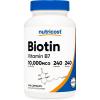image:imageNutricost Biotin Vitamin B7 10000mcg 10mg Vitamin Supplement 240 Capsules  Vegetarian Gluten Free Quick Release NonGMO240 Capsules