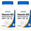 image:imageNutricost Vitamin B12 Methylcobalamin 2000mcg 240 Capsules  Vegetarian Caps NonGMO Gluten Free B12 Supplement120 Count Pack of 2