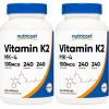 image:imageNutricost Vitamin K2 MK4 240 Capsules 100mcg  Gluten Free and NonGMO240 Count Pack of 2