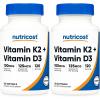 image:imageNutricost Vitamin K2 MK7 100mcg  Vitamin D3 5000 IU 120 Softgels  Gluten Free and NonGMO120 Count Pack of 2