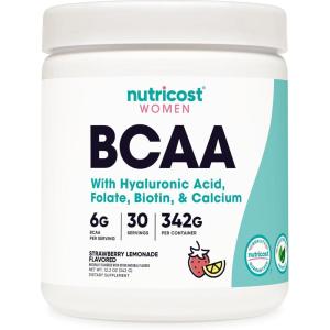 Nutricost BCAA for Women (Strawberry Lemonade, 30 Servings) – Formulated Specifically for Women – Non-GMO and Gluten-Free(Strawberry Lemonade)