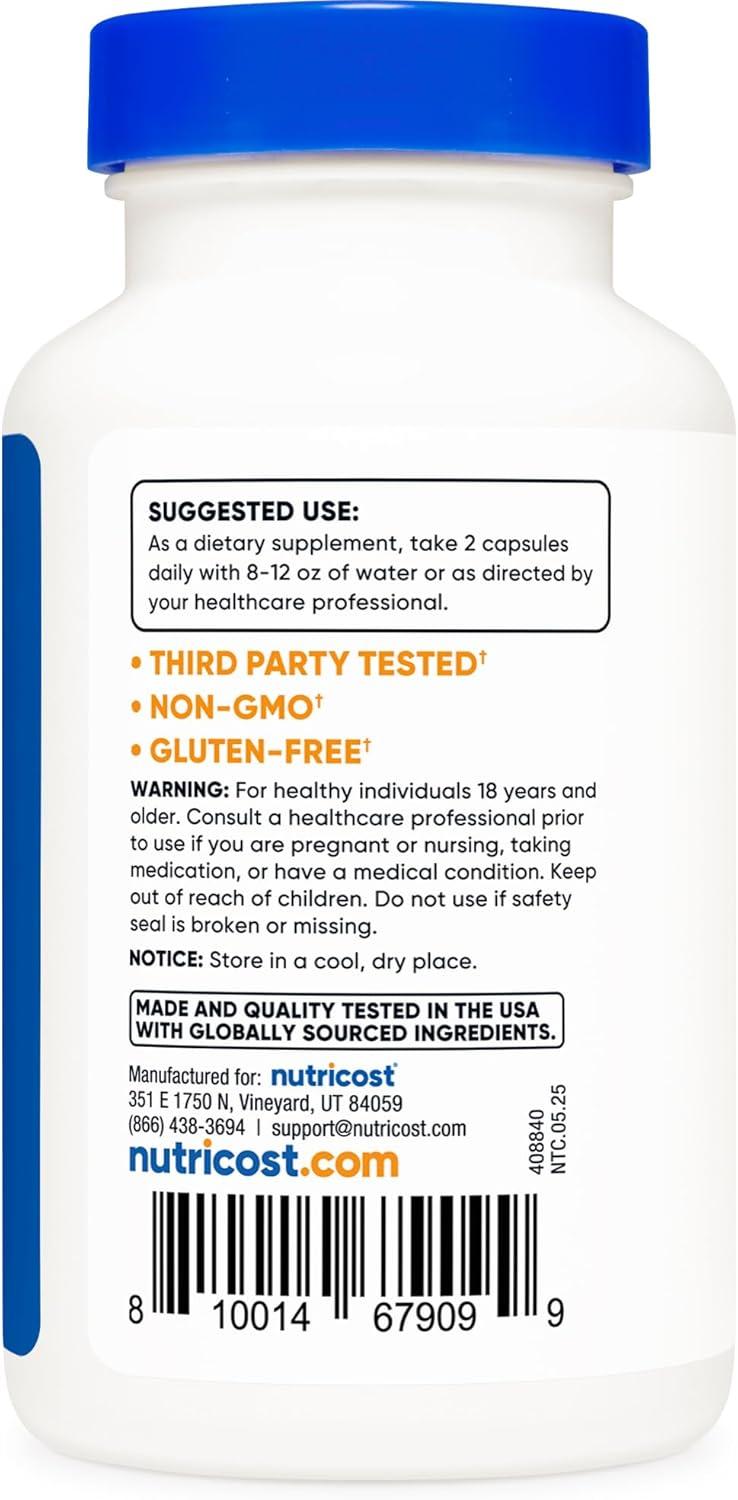image:imageNutricost Agmatine Sulfate 1000mg 120 Capsules Gluten Free Non GMO 500mg Per Capsule120 Count Pack of 2