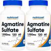 image:imageNutricost Agmatine Sulfate 1000mg 120 Capsules  Gluten Free Non GMO 500mg Per Capsule120 Count Pack of 2