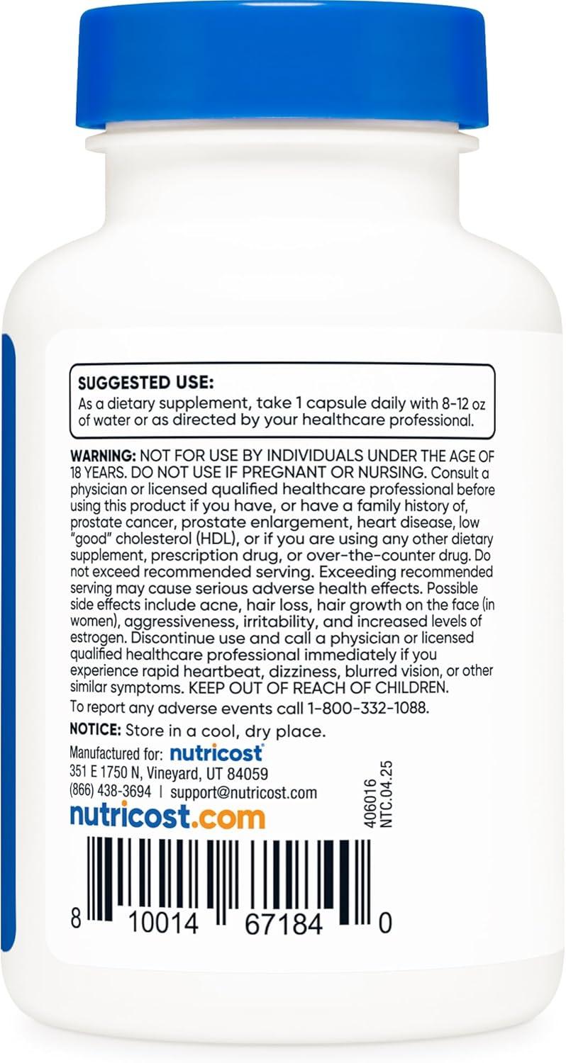 image:imageNutricost DHEA 50mg 120 Capsules Gluten Free Soy Free NonGMO Supplement120 Count Pack of 1