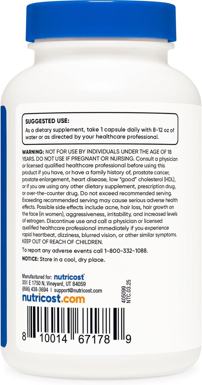 image:imageNutricost DHEA 50mg 120 Capsules Gluten Free Soy Free NonGMO Supplement240 Count Pack of 1