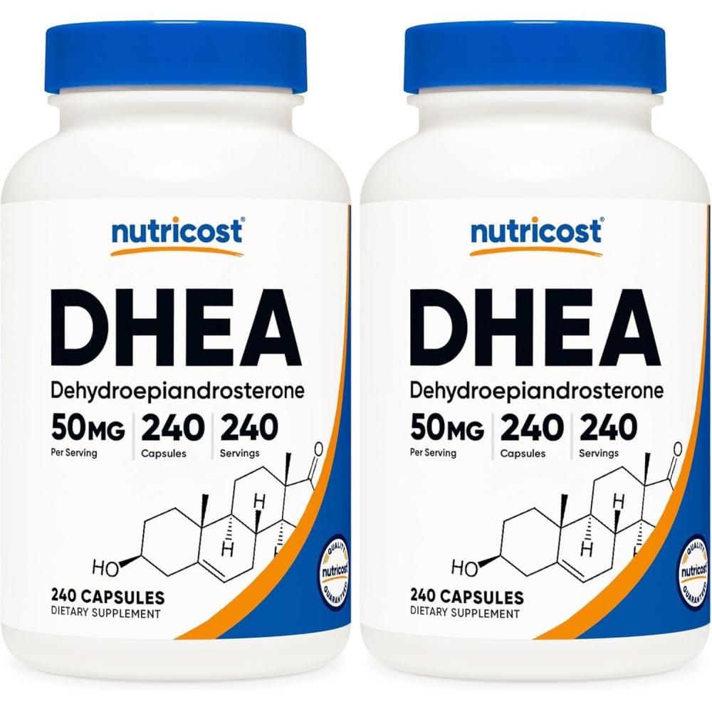 image:imageNutricost DHEA 50mg 120 Capsules Gluten Free Soy Free NonGMO Supplement240 Count Pack of 2
